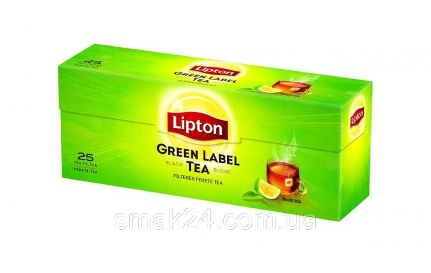Чай черный пакетированный Lipton Green Label Black Tea Blend (25 пакетиков х 1.5г) 37.5г
