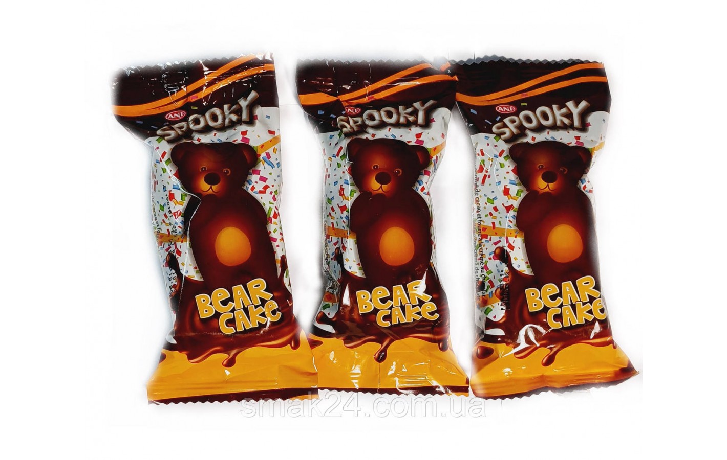 Бісквіт Ведмедик у шоколадній глазурі Ani Spooky Bear Cake 55г Туреччина