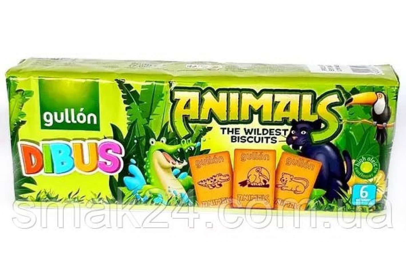 Печиво бісквітне з вітамінами Gullon Dibus Animals biscuits 200г Іспанія