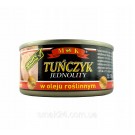 Тунець у олії M&K Tunczyk Jednolity w oleju roslinnym 170г/120г Польща