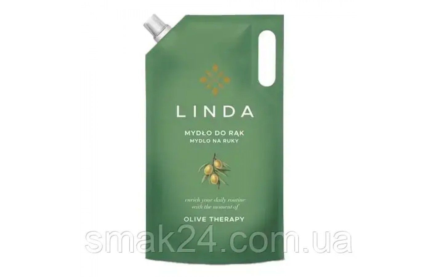 Мыло для рук жидкое увлажняющее с оливковым маслом Linda Mydlo do rak Olive Therapy 1л Польша