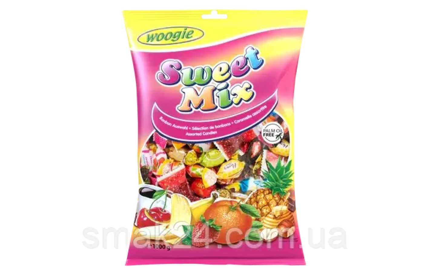 Конфеты Карамельная смесь БЕЗ ПАЛЬМОВОГО МАСЛА Woogie Sweet Mix 1кг Австрия