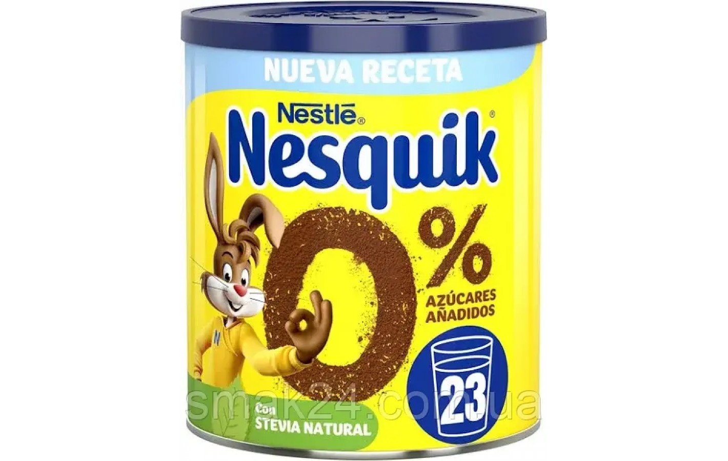 Какао БЕЗ САХАРА И ГЛЮТЕНА Nestle Nesquik 320г ж,б Испания