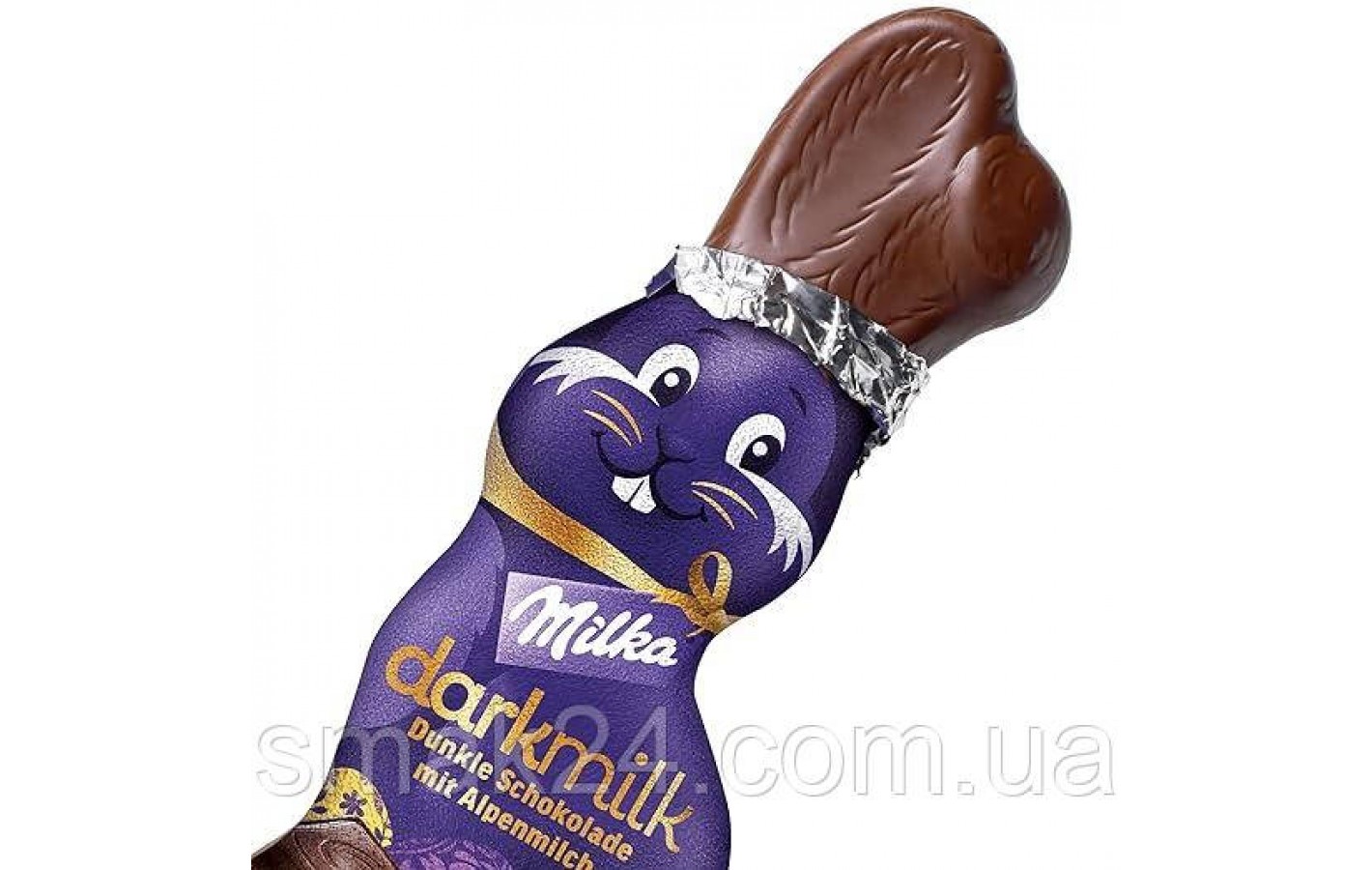 Шоколад Улыбающийся Зайчик Milka SCHMUNZELHASE DARK MILK 100г