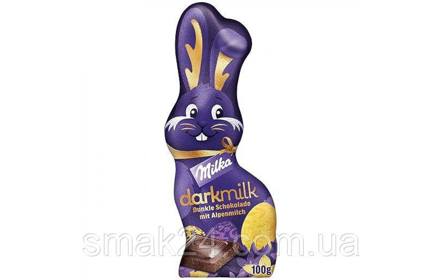 Шоколад Улыбающийся Зайчик Milka SCHMUNZELHASE DARK MILK 100г