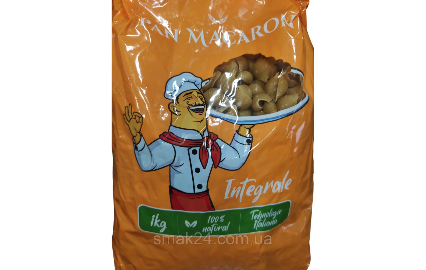 Цельнозерновые макаронные изделия Ракушки Pan Makaron 1кг Молдова