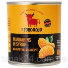 Мандарини консервовані часточками в сиропі El Toro Rojo Mandarynki w syropie 312 г/175 г Польща