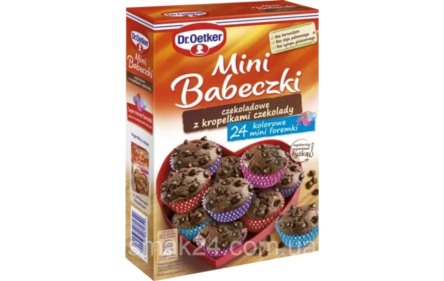 Суміш для шоколадних кексів Dr.Oetker Mini Babeczki czekoladowe z kropelkami czekolady 245г Польща