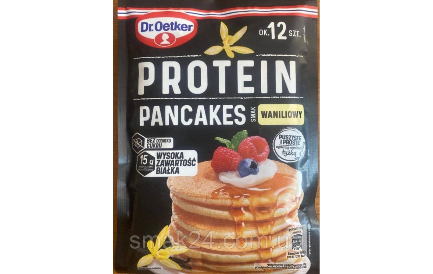 Панкейки з протеїном і ванільним смаком Dr.Oetker Protein Pancikes (12штух) 165г Польща