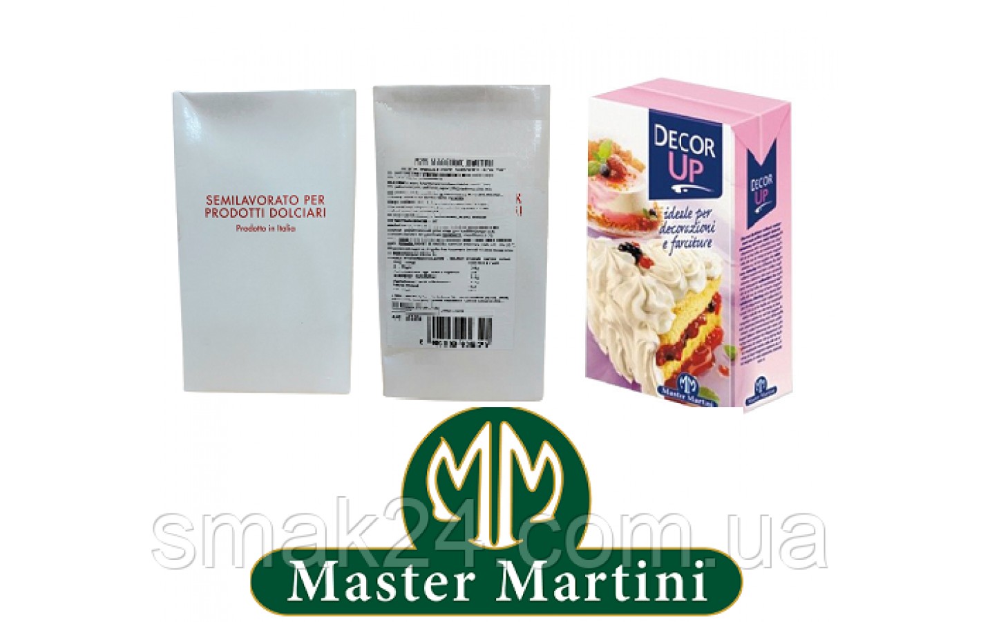 Сливки растительные кондитерские Decor Up 1 л ТМ Master Martini Италия