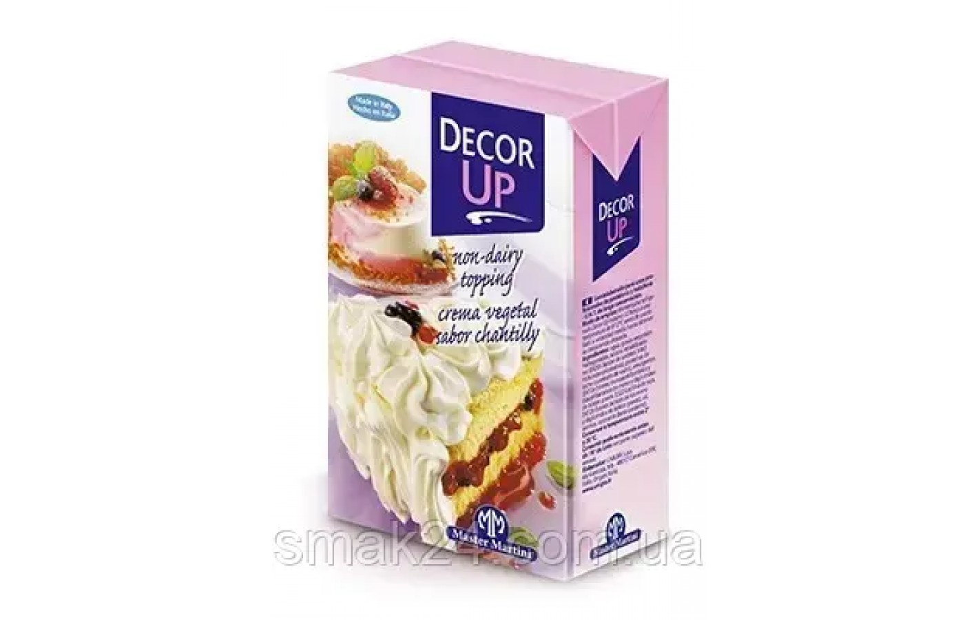 Сливки растительные кондитерские Decor Up 1 л ТМ Master Martini Италия
