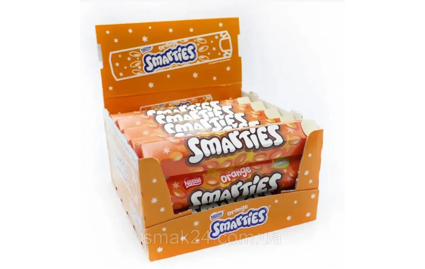 Драже Шоколадно-Апельсиновое Smarties  в глазури Nestle 120г Швейцария