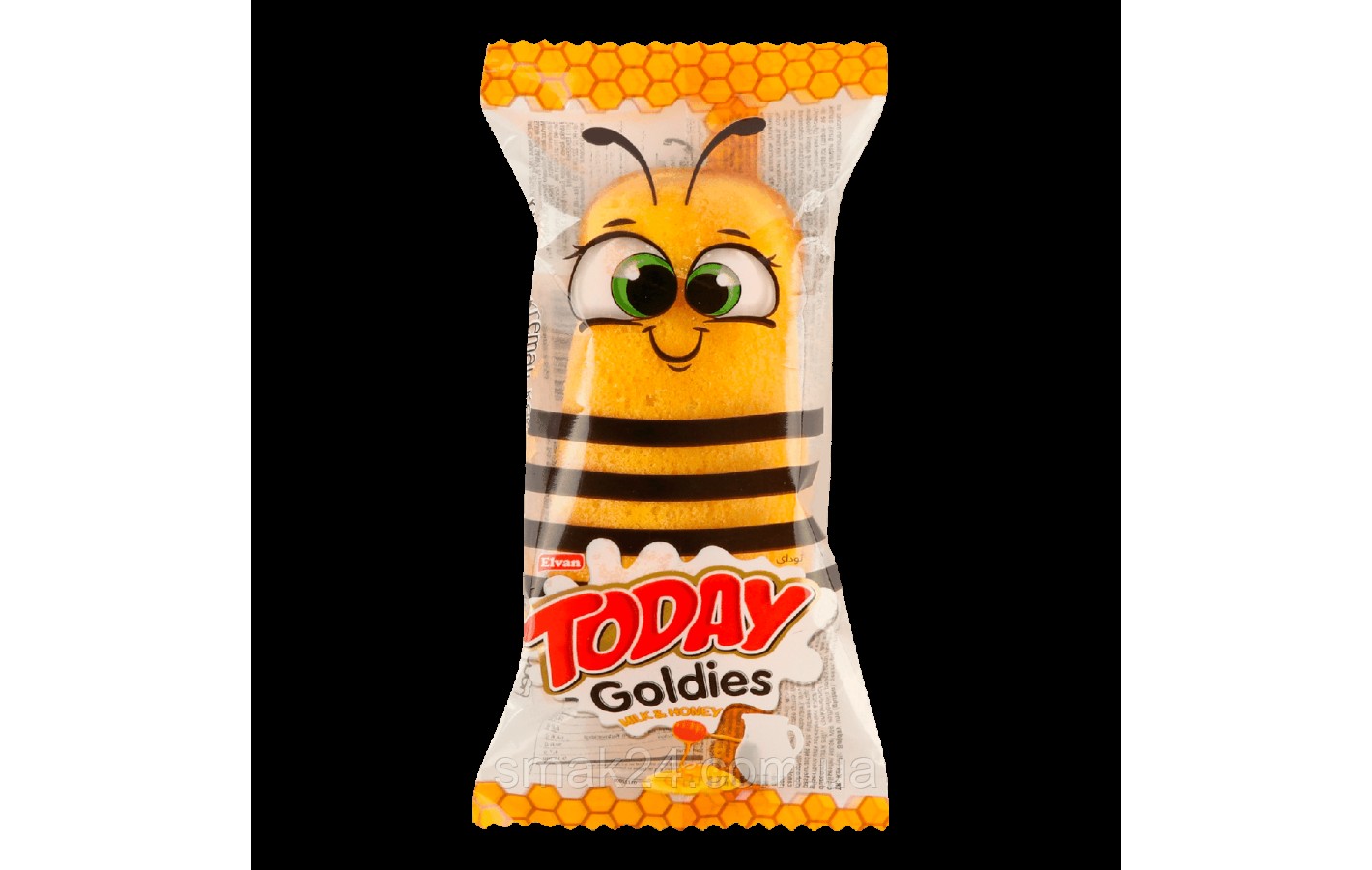 Бісквіт молоко-міг ПЧЕЛКА TODAY GOLDIES MILK & HONEY Elvan 45 г Туреччина