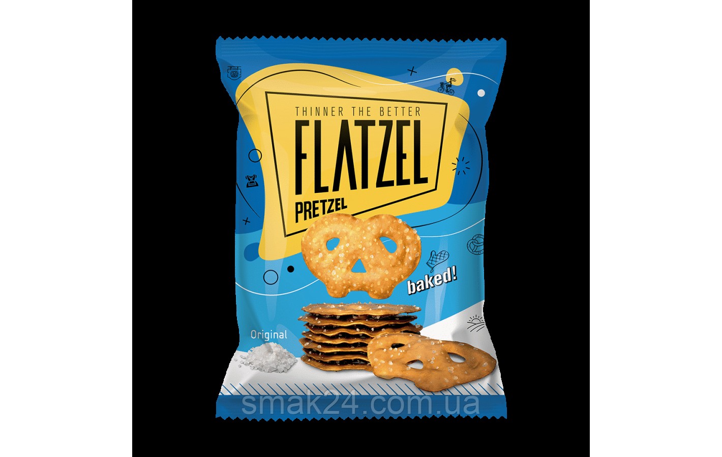 Крендель хрусткий солоний з Міксом насіння Flatzel, Mix Seeds 85 г