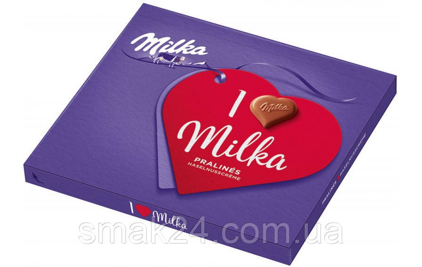 Шоколадные конфеты Пралине с ореховым кремом  Milka Pralines Haselnusscreme 110 г Швейцария