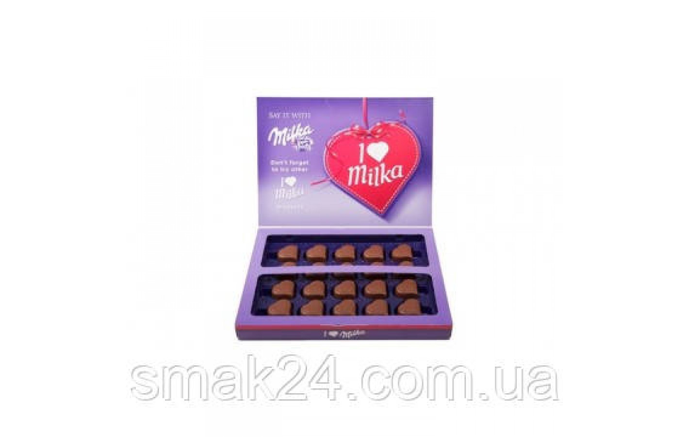 Шоколадные конфеты Пралине с ореховым кремом  Milka Pralines Haselnusscreme 110 г Швейцария
