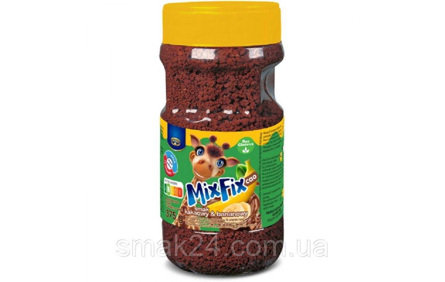 Какао детское с шоколадно-банановым вкусом  Mix Fix Cao Kruger 375 г Польша