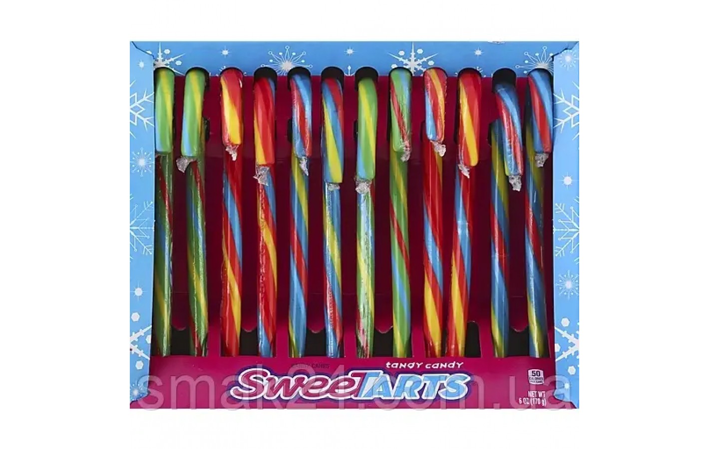 Леденцы Рождественская Трость БЕЗ ГЛЮТЕНА Becky's 12 Candy Canes (12x12г) 144г Нидерланды