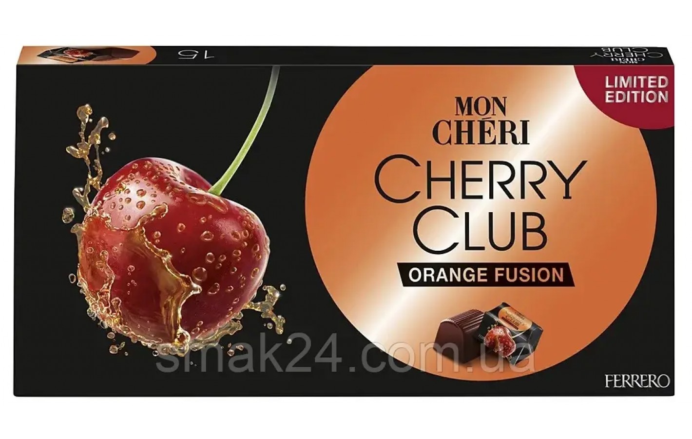 Конфеты Mon Cherry Club Orange Fusion Пралине Мон Чери Ferrero 157 г Германия