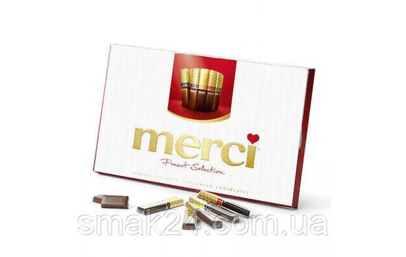 Шоколад Ассорти из темного шоколада (4 вкуса) Storck Merci Finest Selection 250г Германия
