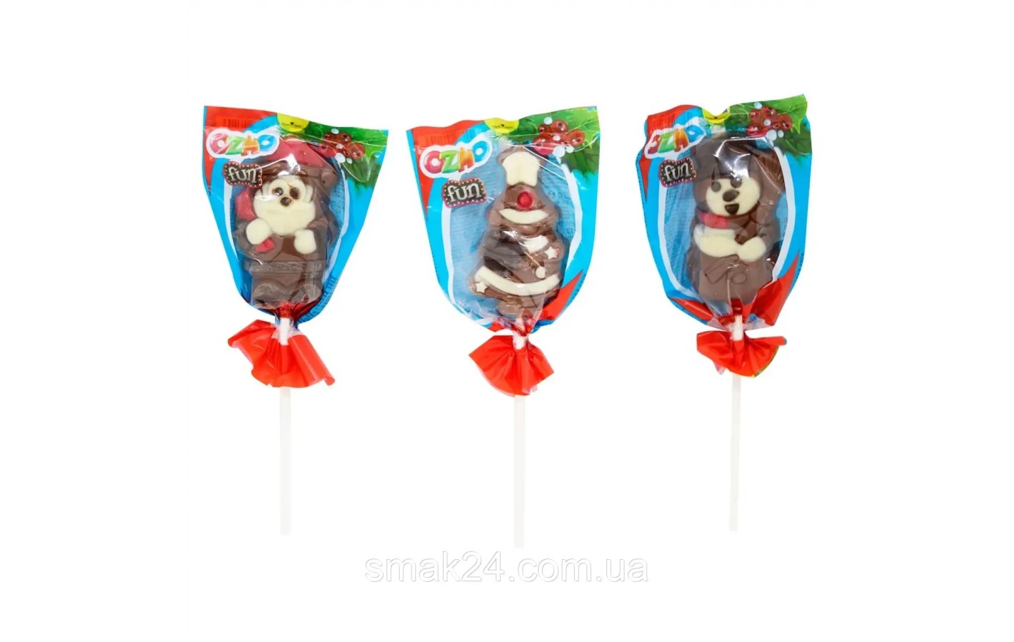 Шоколадні фігурки на паличці Ozmo FUN (в асортименті) 3x23г Туреччина