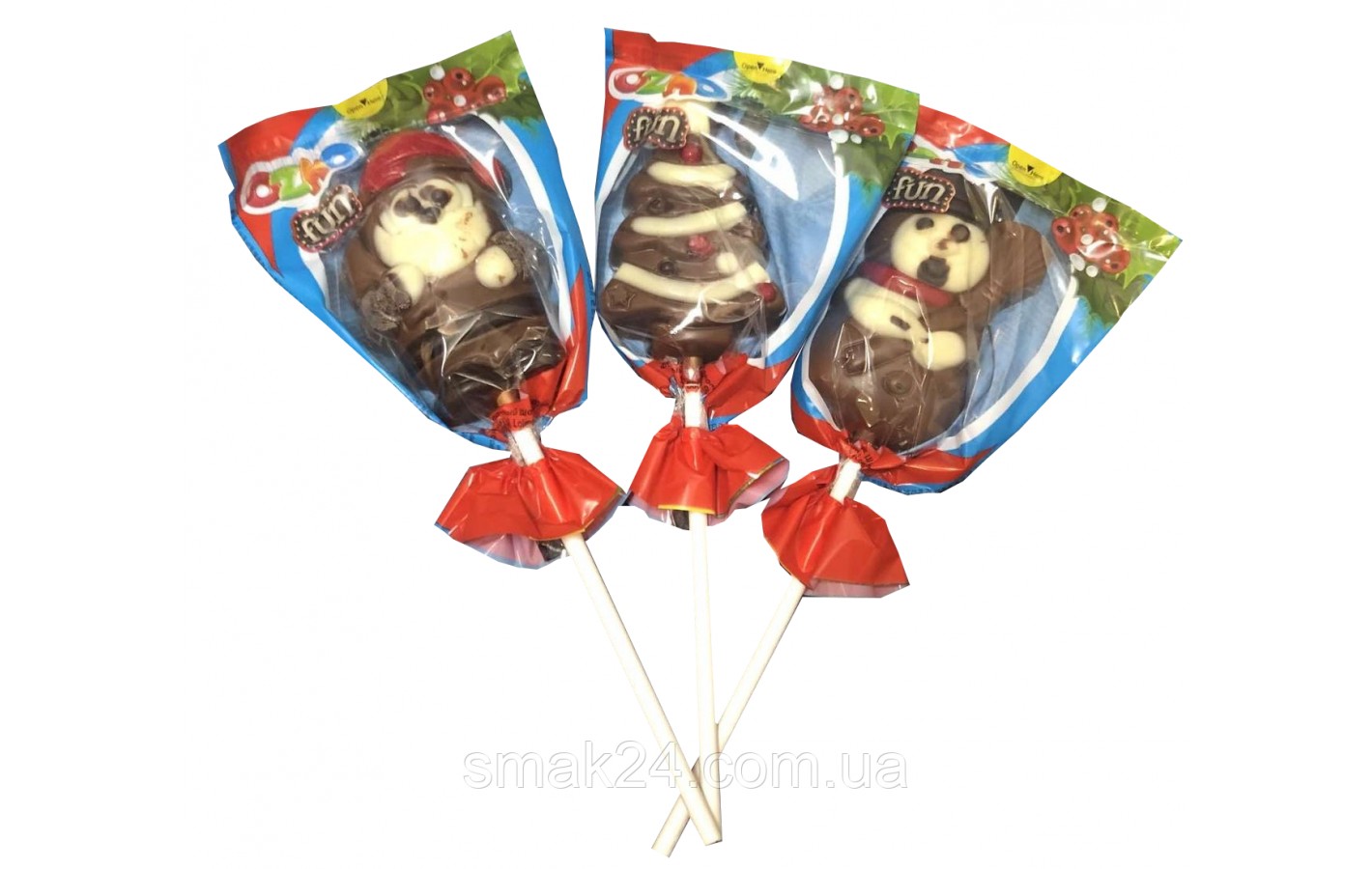 Шоколадні фігурки на паличці Ozmo FUN (в асортименті) 3x23г Туреччина