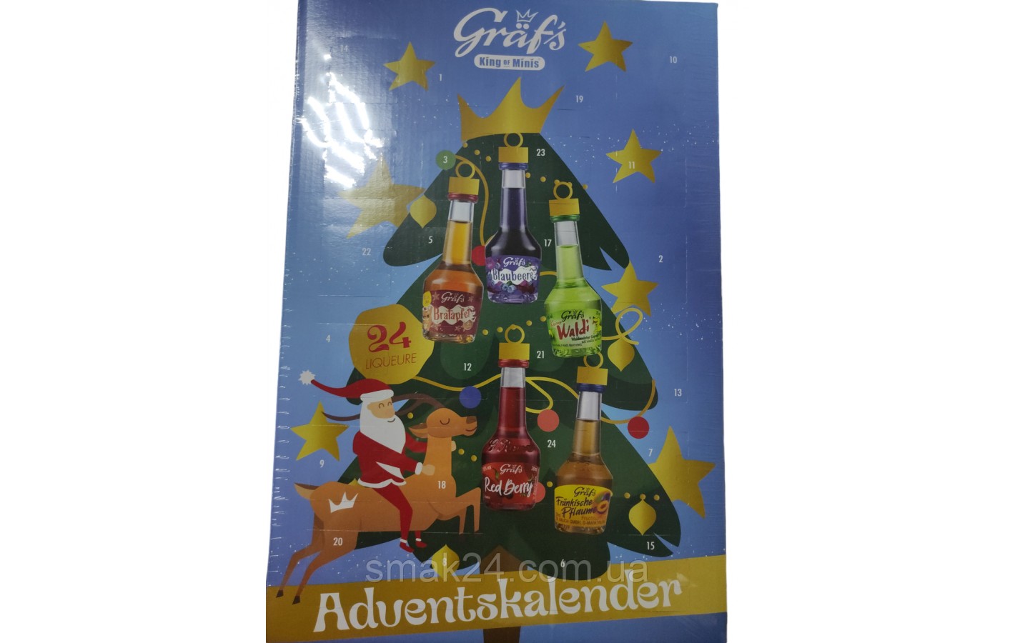 Адвент-Календар Adventcalendar Party-Minis Grafs (24 шт. х 20 мл) 480 мл Німеччина