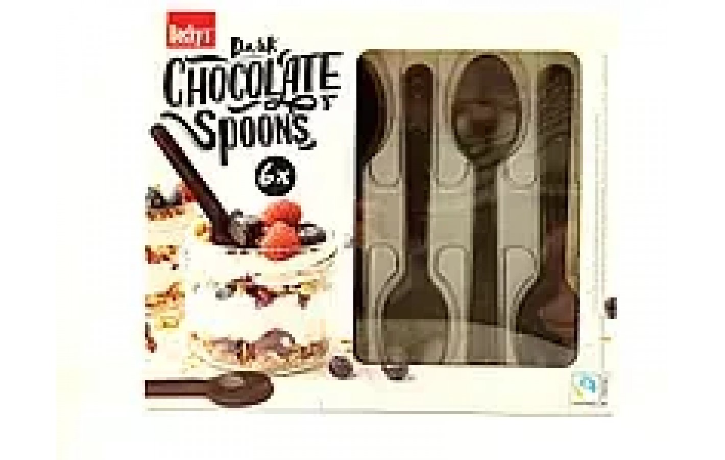 Шоколадні ложки Becky`s Dark Chocolate Spoons 6 шт 48 г 50% какао Нідерланди
