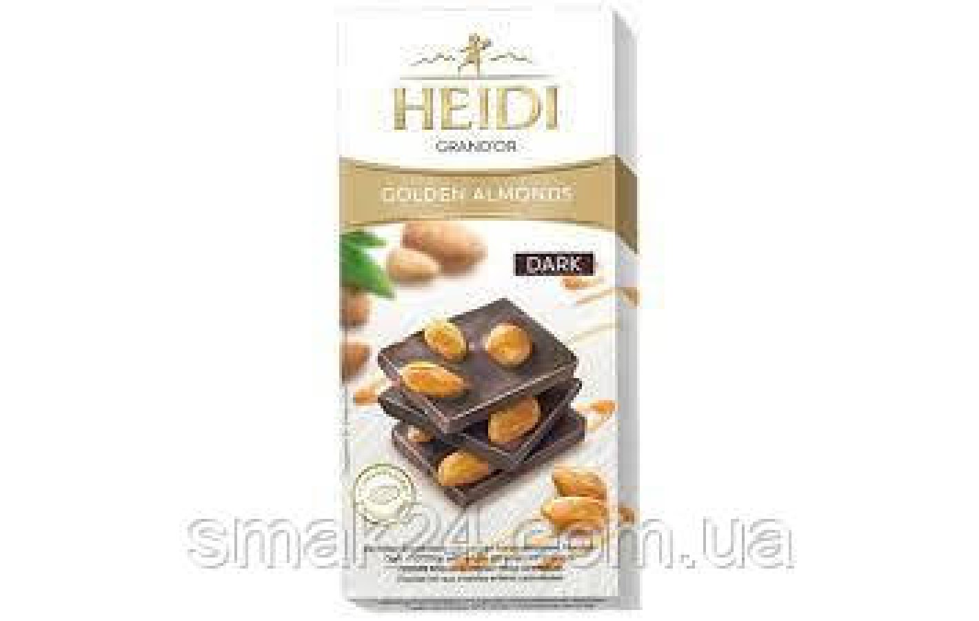 Шоколад темный с карамелизированным цельным миндалем 50% какао Heidi  Dark 100г Румыния