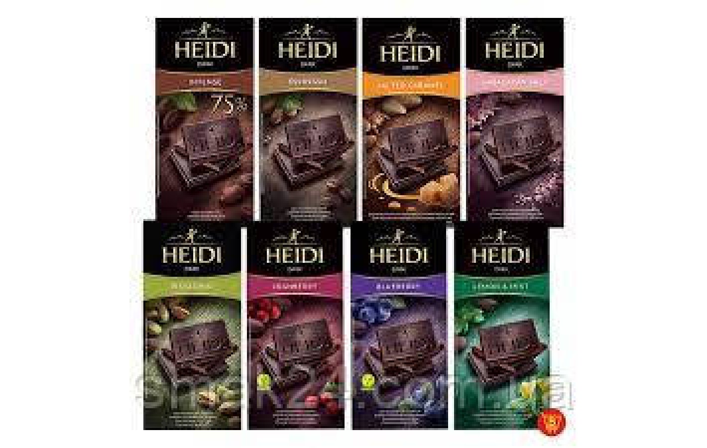 Шоколад темный с карамелизированным цельным миндалем 50% какао Heidi  Dark 100г Румыния
