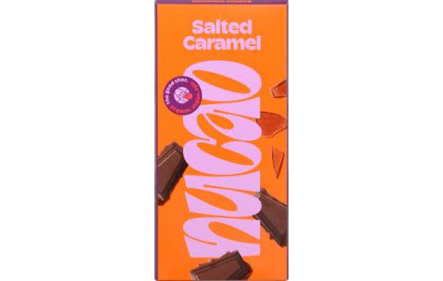 Шоколад чорний із мигдалем і морською сіллю 64% какао Nucao Almond Sea Salt 85 г Німеччина