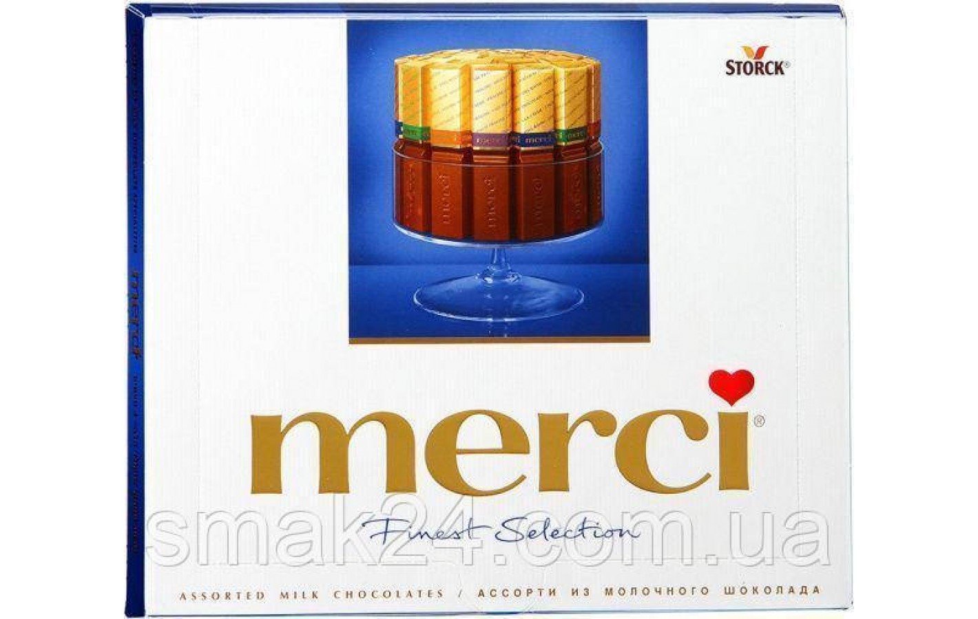 Шоколад  Ассорти (4 вкусов) Storck  Merci  Finest Selection 250г Германия