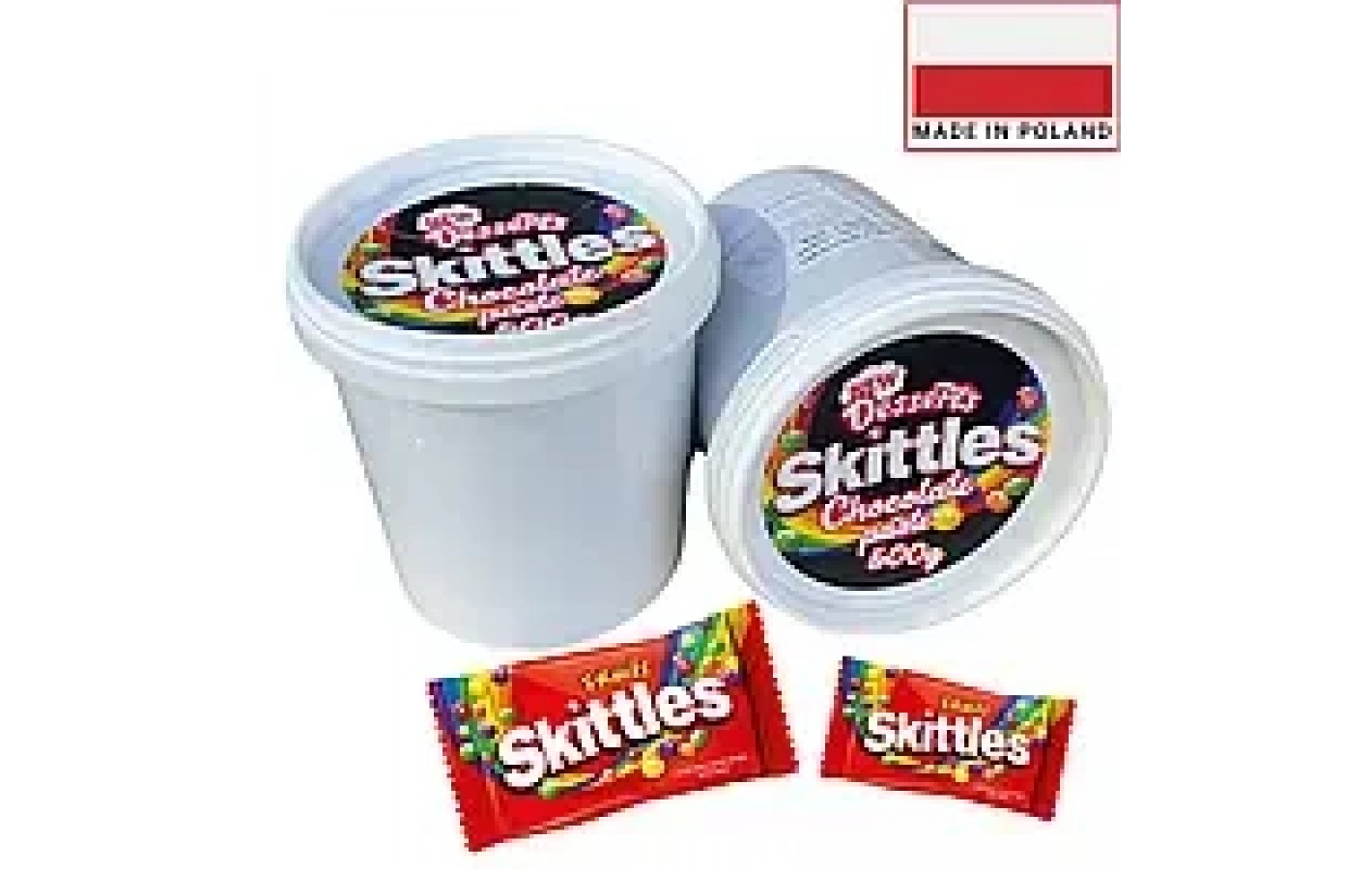Шоколадно-карамельная паста С КАКАО (крем) Skittles Польша 500г