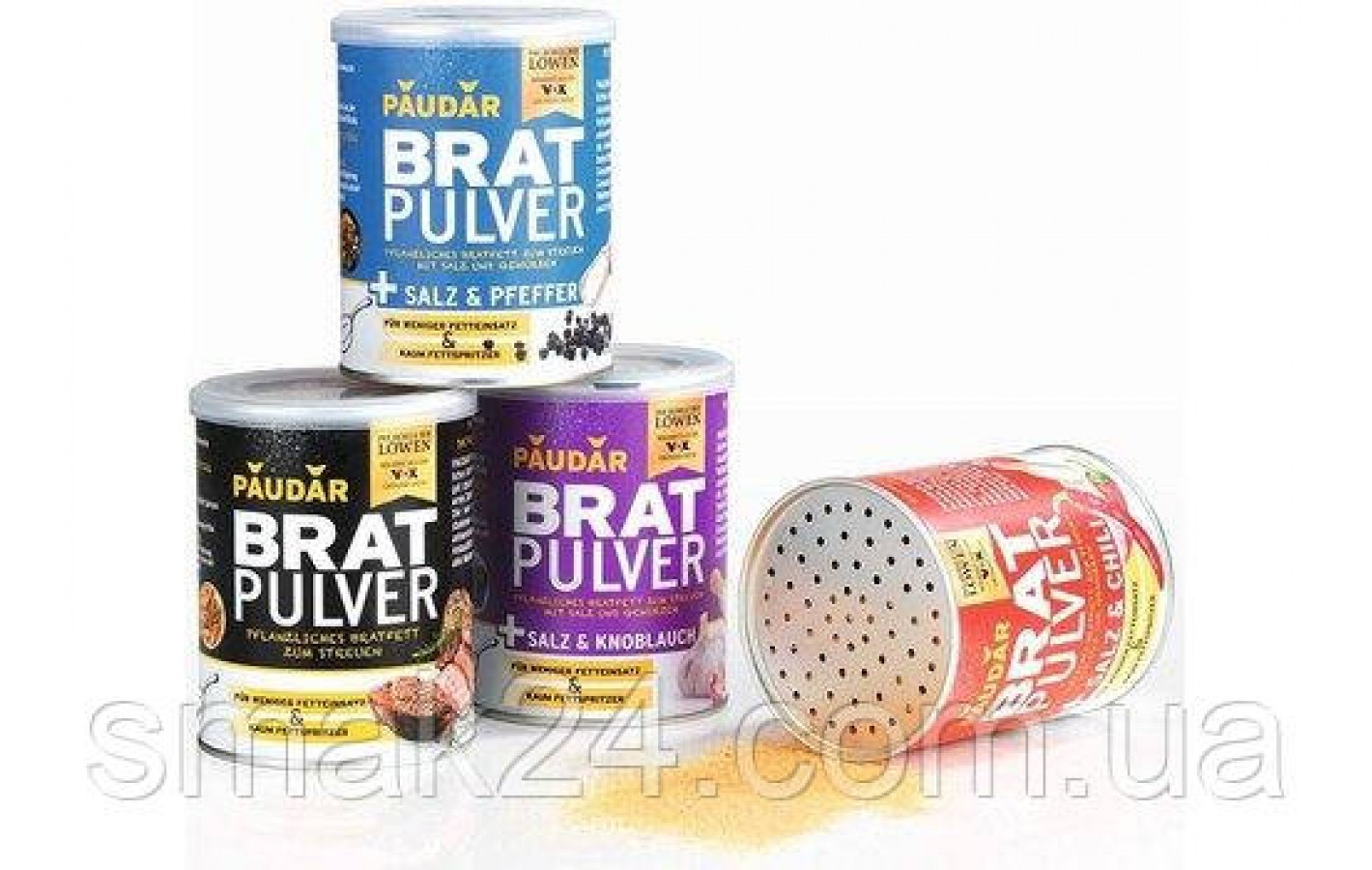 Растительный жир для жарки с солью и чесноком Brat Pulver 175г Германия