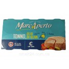 Тунець шматком в оливковій олії Mare ApertoTonno all Olio di Oliva (8х70 г) 560 г Італія