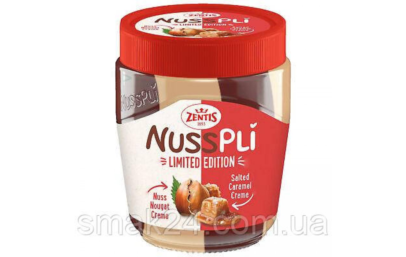 Горіховий крем DUO з горіховою нугою і карамель-солю Zentis Duo Creme Nusspli Salted Caramel MIX 300 г Німеччина