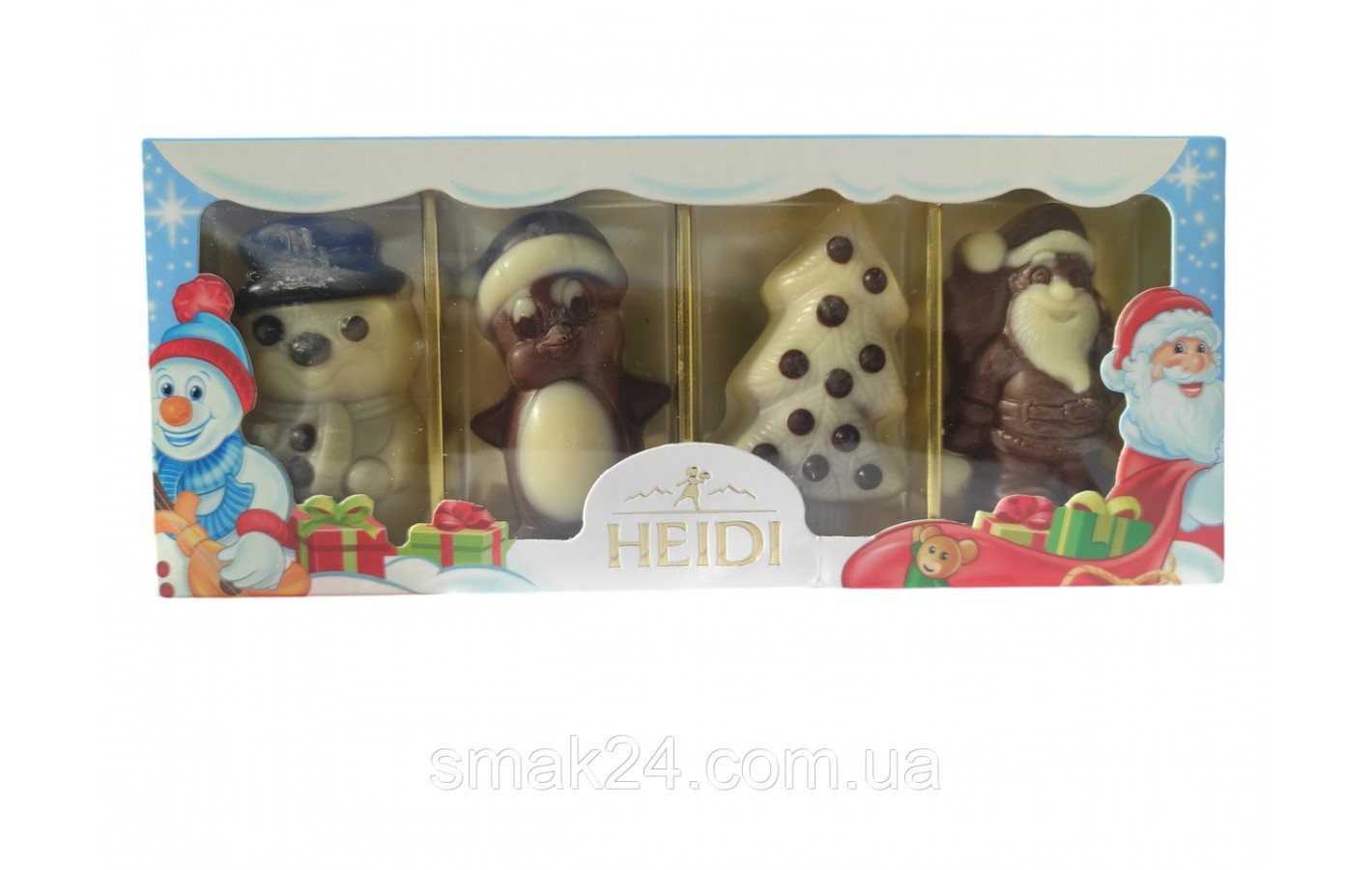 Рождественский набор шоколадных фигурок (4шт) Heidi 80г Румыния