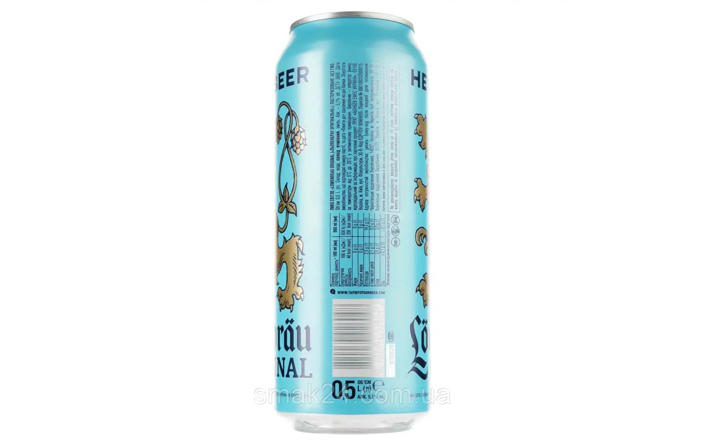 Пиво світле Lowenbrau 5,1% 0.5 л ж/б Україна