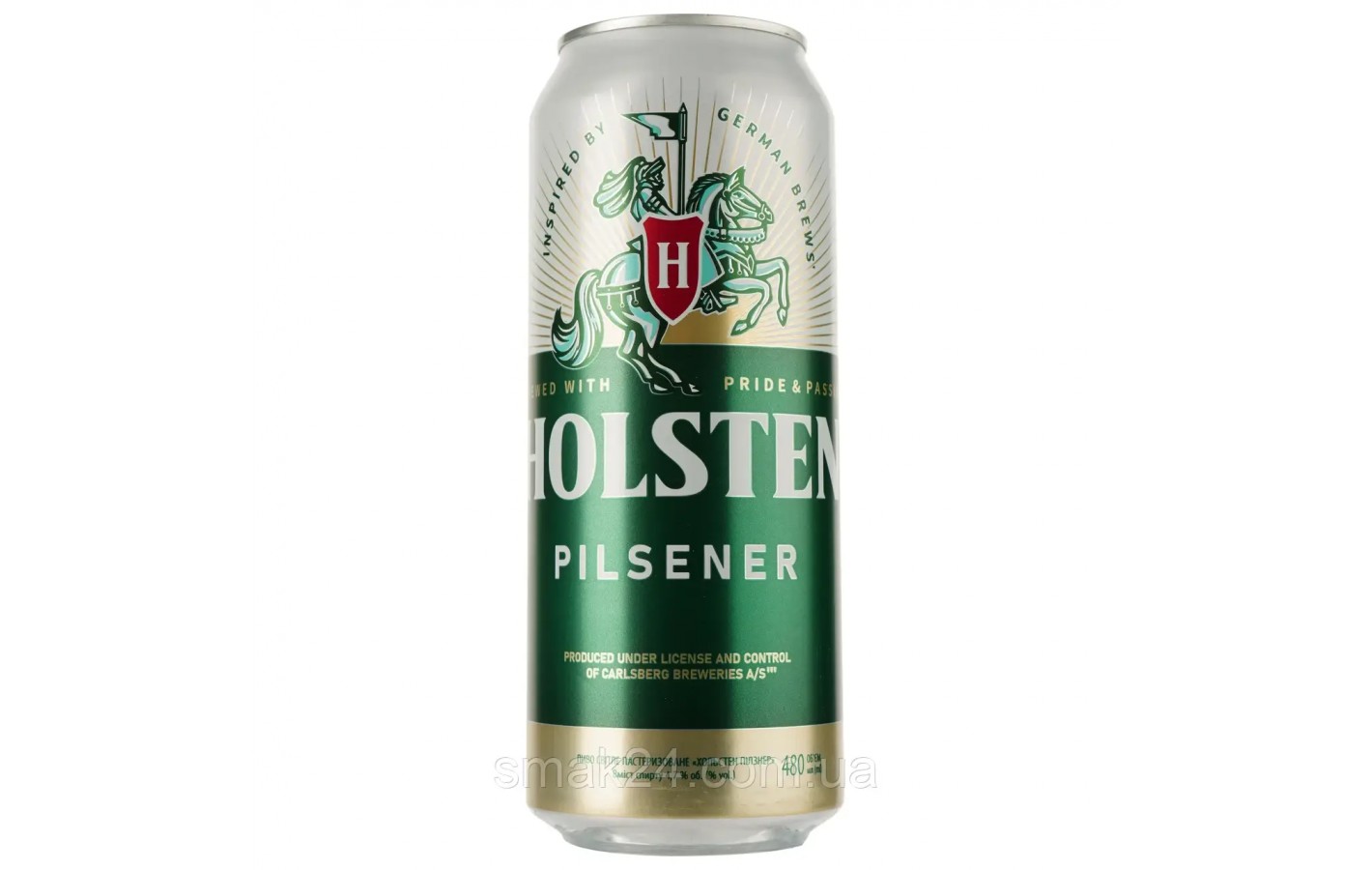 Пиво Holsten Pilsener, світле, 4,7%, з/б, 0,48 л