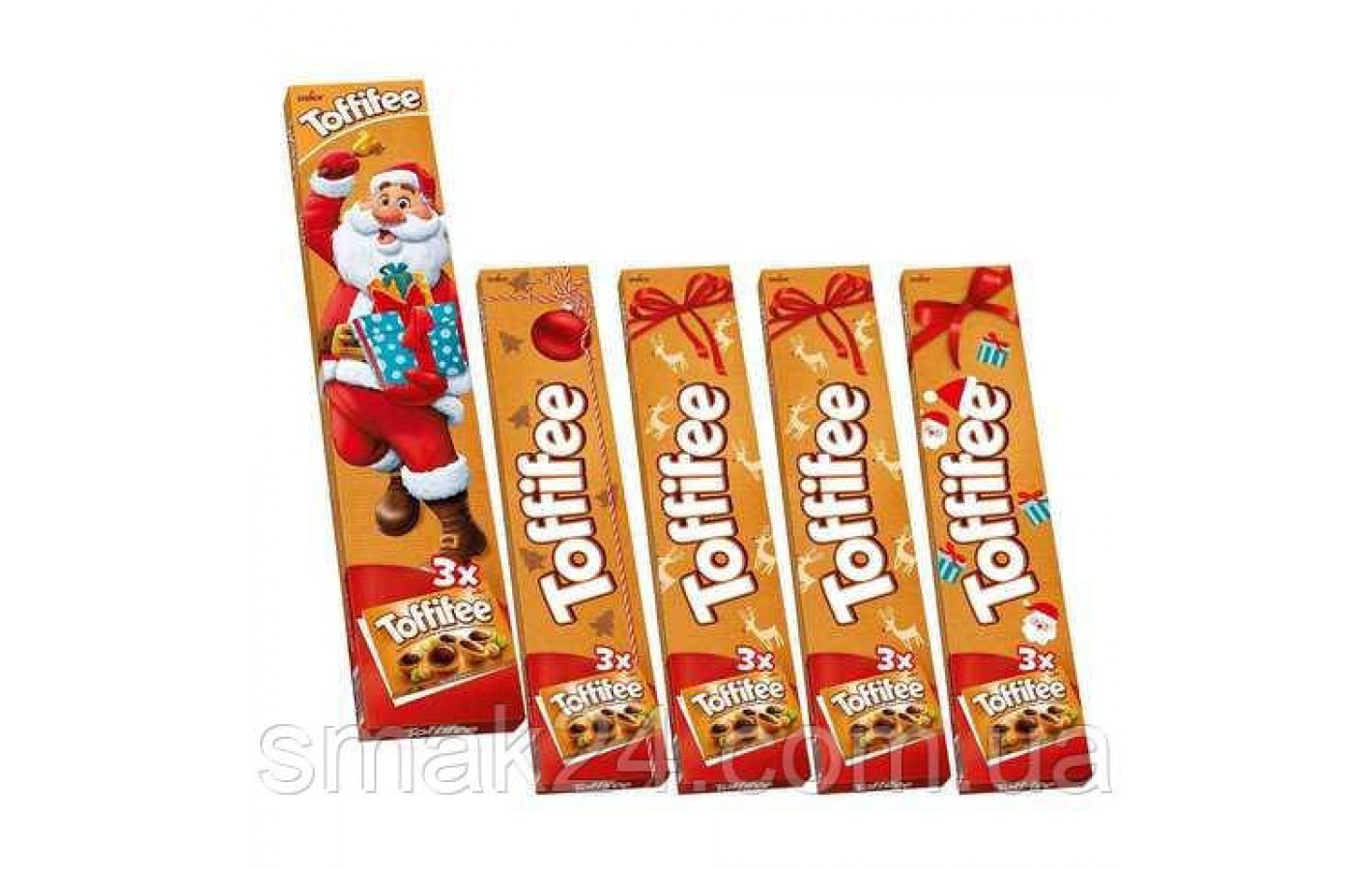 Конфеты Toffifee фундук в карамели с кремовой нугой и шоколадом (3штх125г) 375г Германия (в ассортименте)