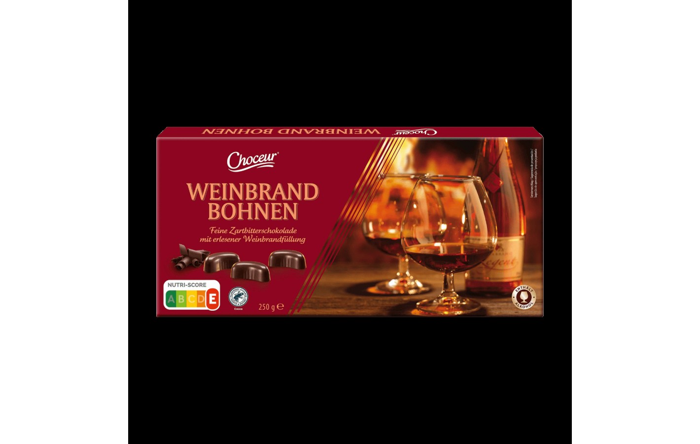 Шоколадні цукерки з Бренді Weinbrand-Bohnen Німеччина 250г