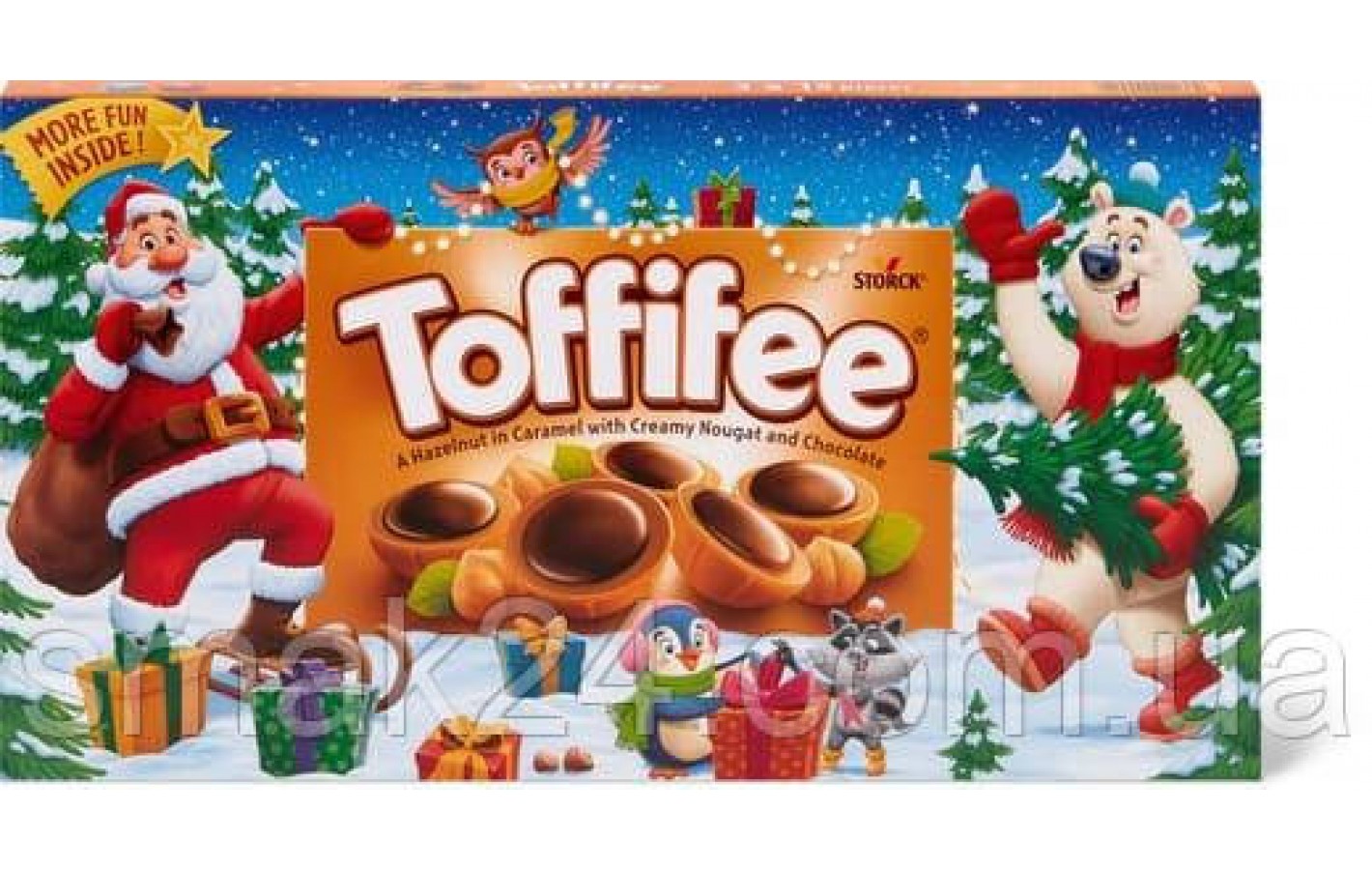 Конфеты Toffifee фундук в карамели с кремовой нугой и шоколадом (3штх125г) 375г Германия (в ассортименте)