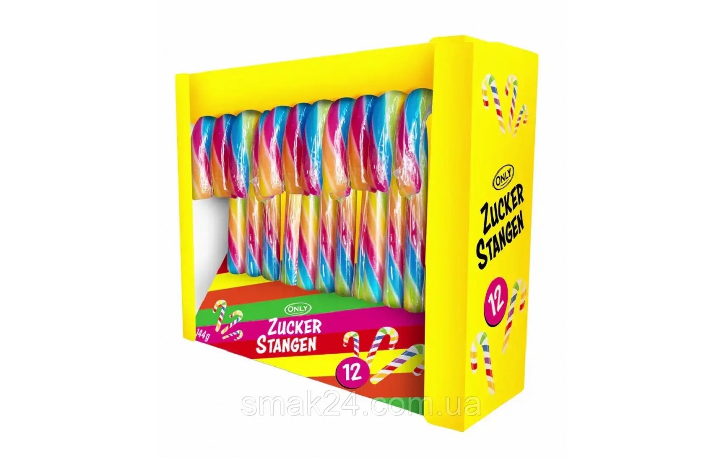 Конфеты (карамель) Трость  ONLY ZUCKER STANGEN (12x12г) 144г Австрия