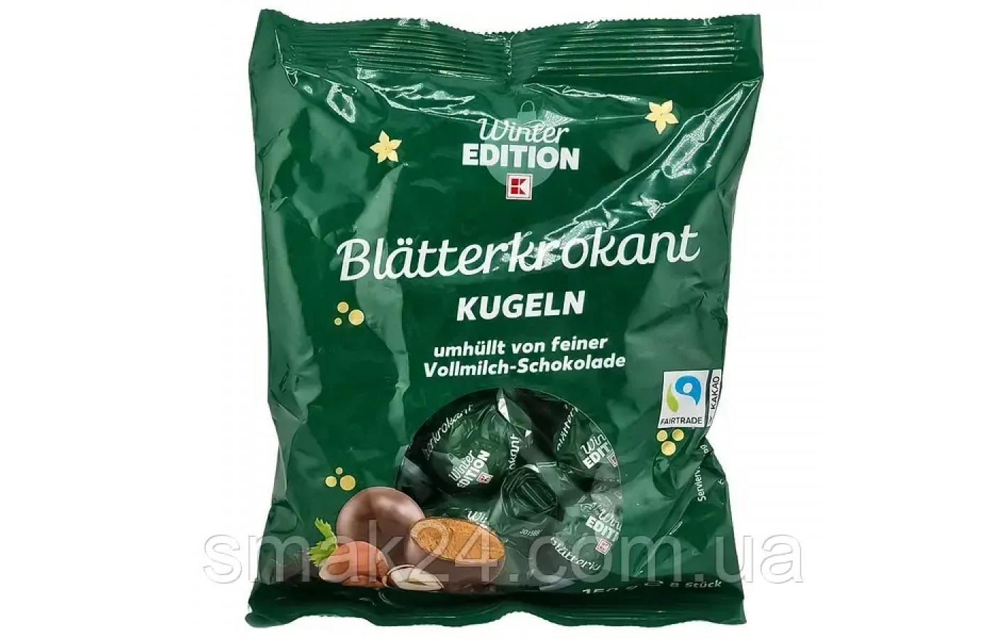 Шоколадные конфеты с пралине и фундука Winter Edition Blatter Krokant 150г Германия