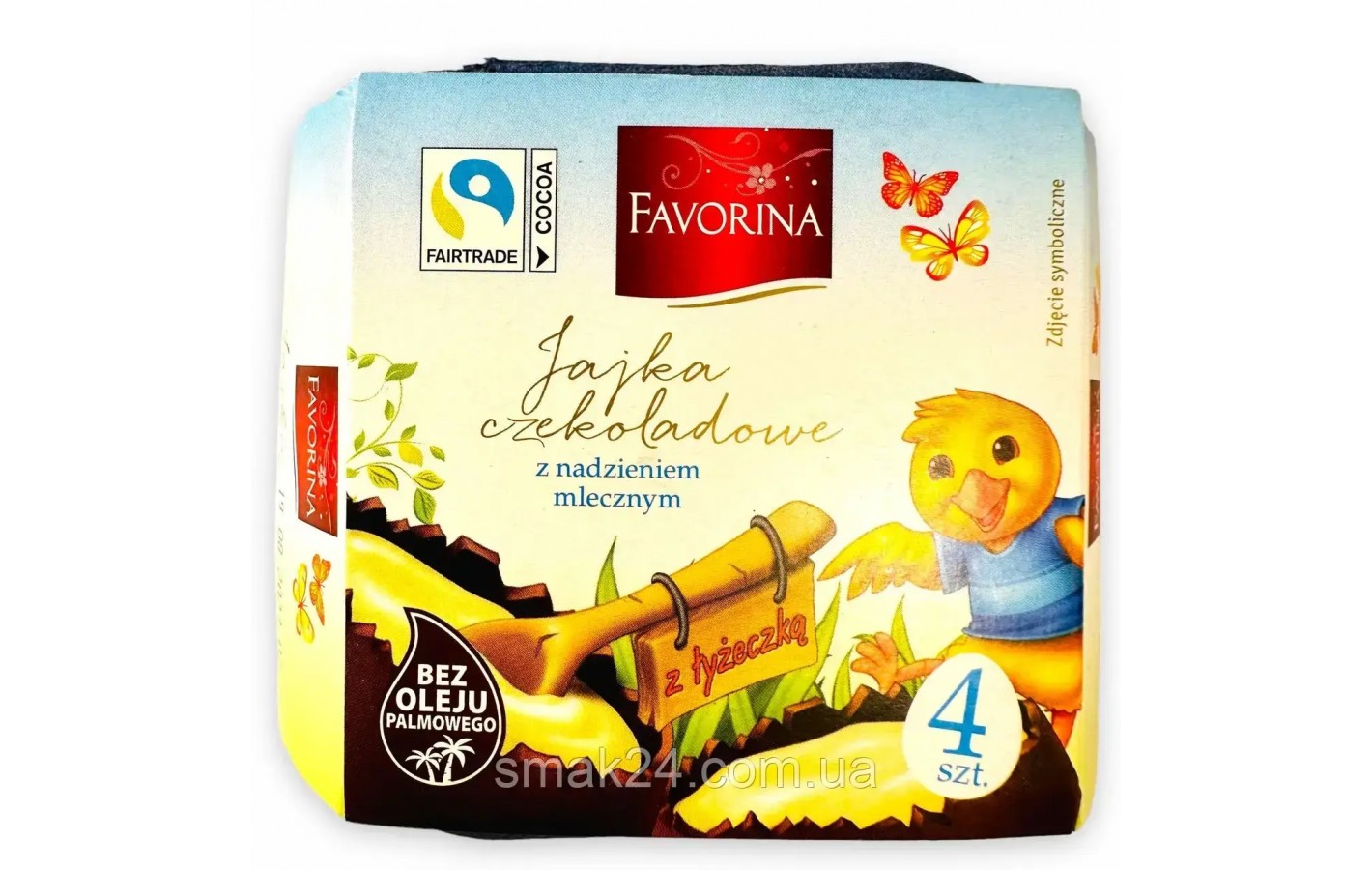 Шоколадные яйца Favorina Jajka czekoladowe z kremem mlecznym 144г