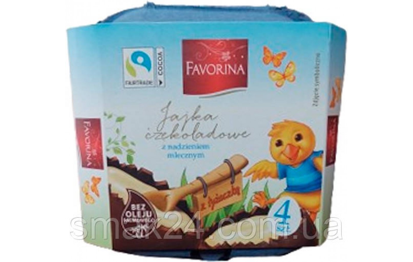 Шоколадные яйца Favorina Jajka czekoladowe z kremem mlecznym 144г