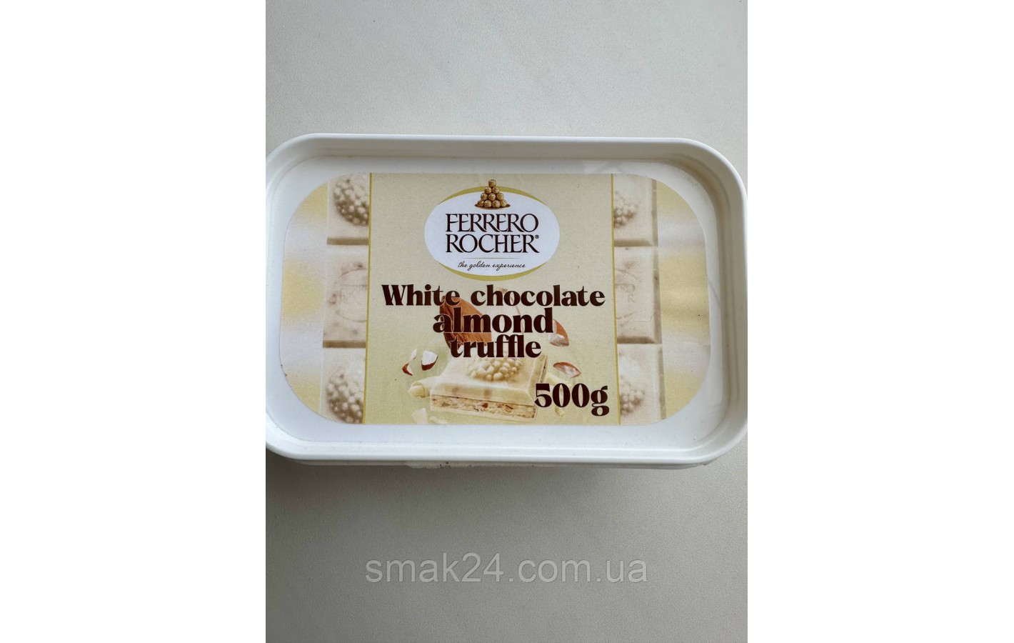 Миндальный трюфель из белого шоколада Ferrero Rocher White Chocolate Польша 500г