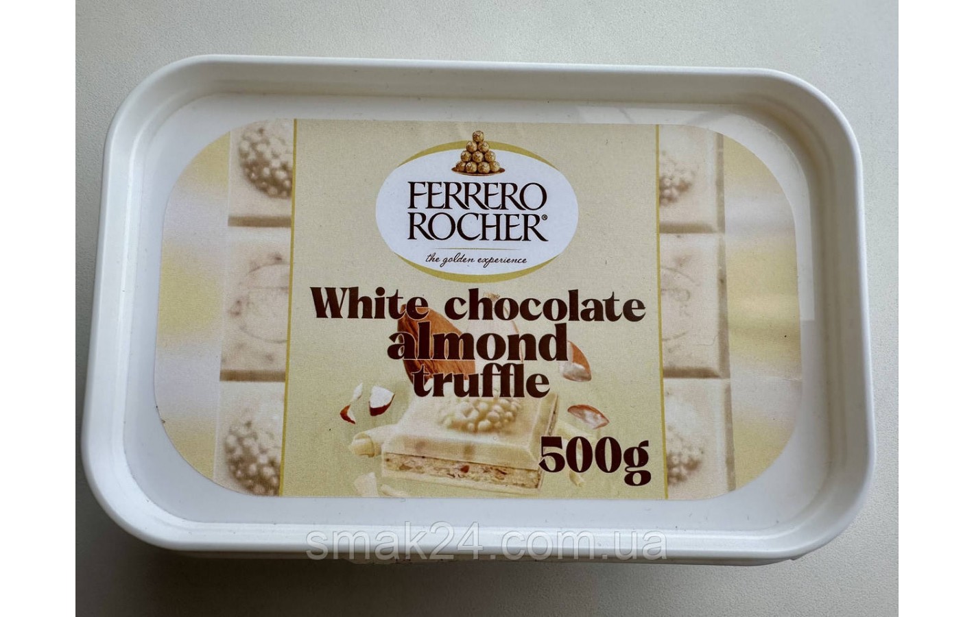 Миндальный трюфель из белого шоколада Ferrero Rocher White Chocolate Польша 500г