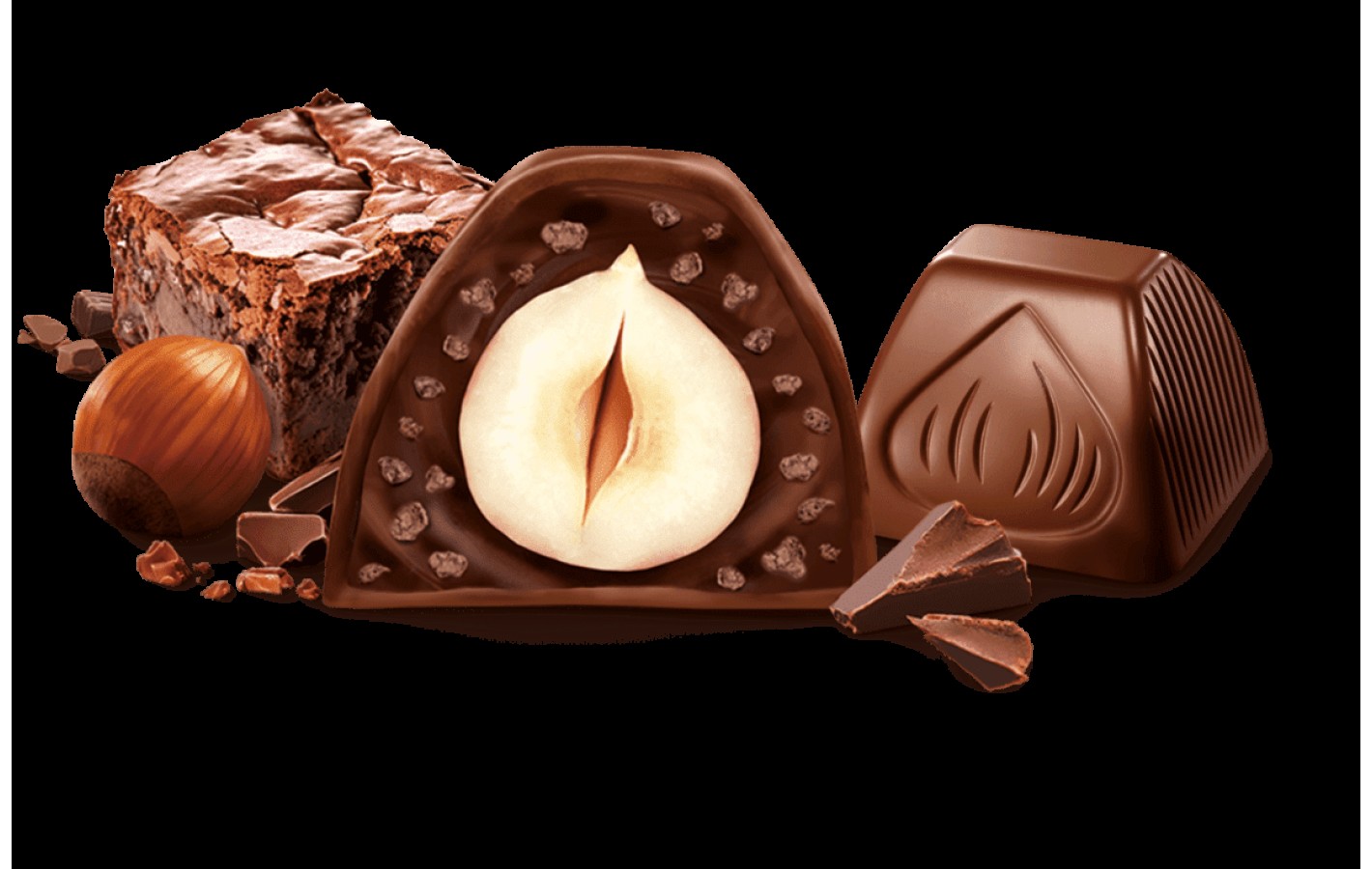 Шоколадные конфеты Вдохновленный Брауни FERRERO Küsschen Brownie182 г Германия