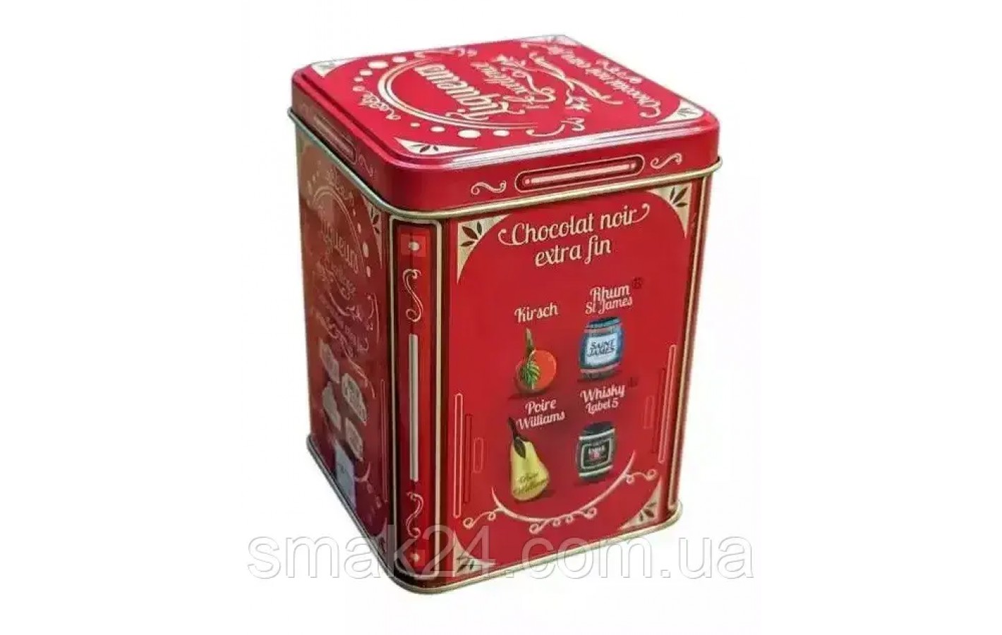 Шоколадні цукерки з преміальними лікерами Abtey Liqueurs d'Excellence tin of liqueurs in dark 250г Франция